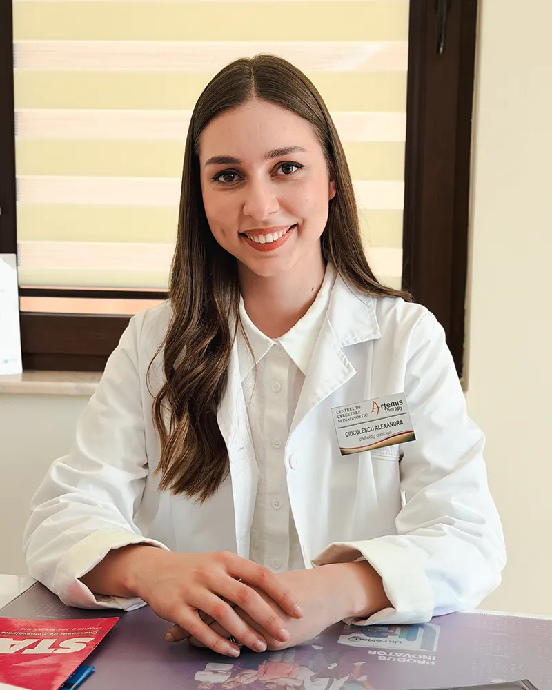 Ciuculescu Alexandra​ psiholog clinician oradea in supervizare clinica artemis therapy